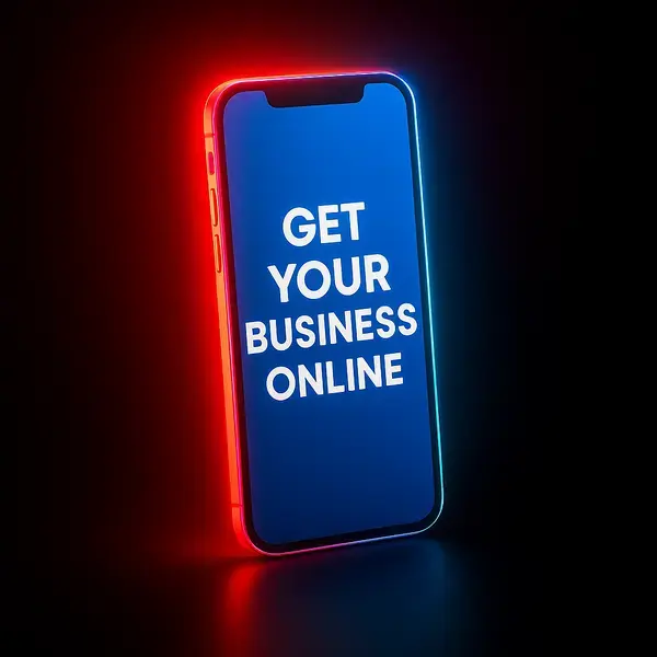 image-of-a-neon-phone-with-the-words-on-the-screen-saying-get-your-business-online